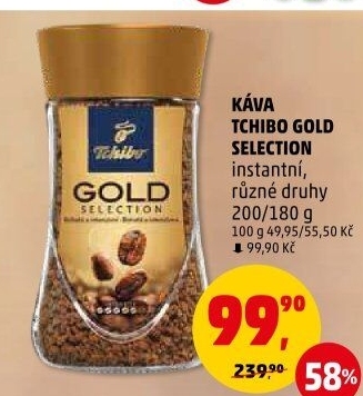 Instantní káva Tchibo Gold Selection