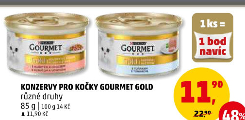 Konzerva pro kočky Gold Gourmet Purina