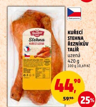 Kuřecí stehna uzená Řezníkův talíř