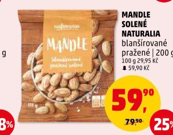 Mandle pražené Naturalia