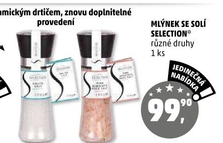 Mlýnek se solí Selection