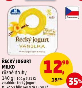 Ochucený jogurt řecký Milko