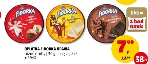 Oplatky Fidorka Opavia