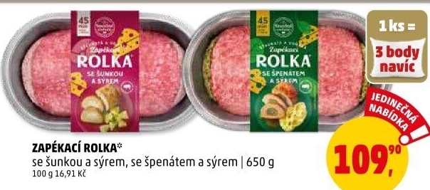 Rolka se šunkou a sýrem Snadné vaření Kostelecké uzeniny