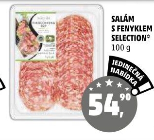 Salám s fenyklem Selection