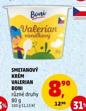 Smetanový krém Valerian Boni