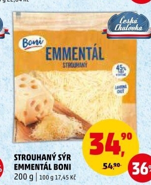Sýr Ementál strouhaný Boni