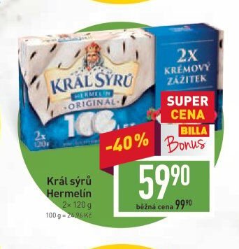 Král sýrů Hermelín