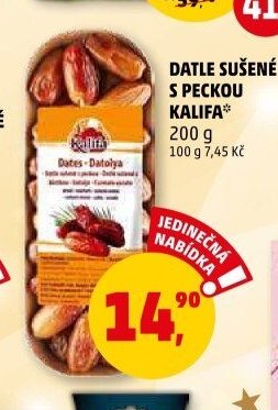 DATLE SUŠENÉ S PECKOU KALIFA