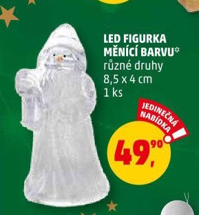 LED FIGURKA MĚNÍCÍ BARVU