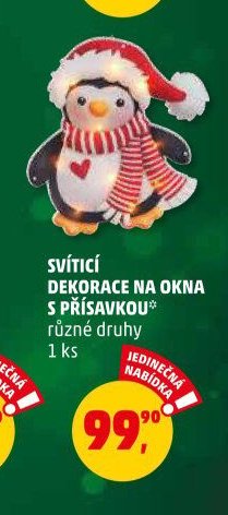 SVÍTÍCÍ DEKORACE NA OKNA S PŘÍSAVKOU