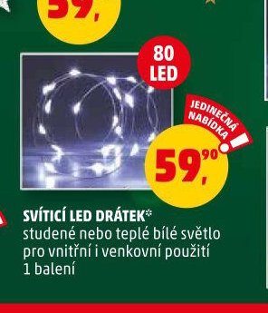SVÍTÍCÍ LED DRÁTEK
