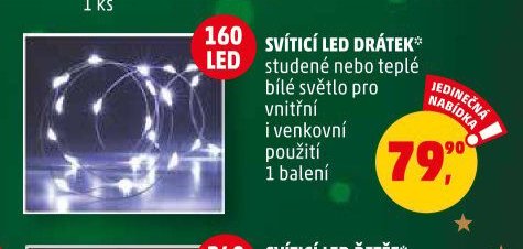SVÍTÍCÍ LED DRÁTEK