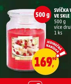 SVÍČKA VONNÁ VE SKLE MIX