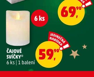 ČAJOVÉ SVÍČKY