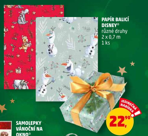 Balicí papír vánoční Disney