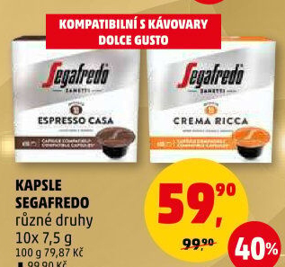 Kapsle Dolce Gusto Segafredo