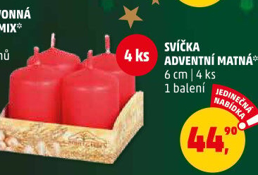 Svíčky adventní Nohel Garden