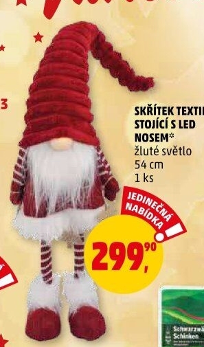 Vánoční dekorační LED figurka