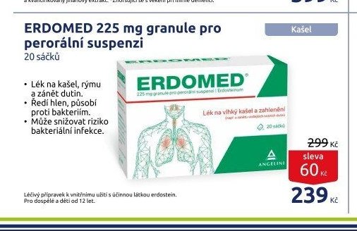 ERDOMED 225 mg granule pro perorální suspenzi