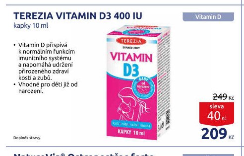 TEREZIA VITAMIN D3 400 IU