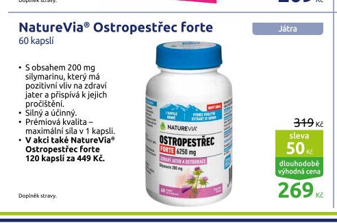 NatureVia Ostropestřec forte