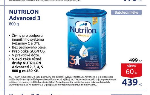 NUTRILON Advanced 3 800 g