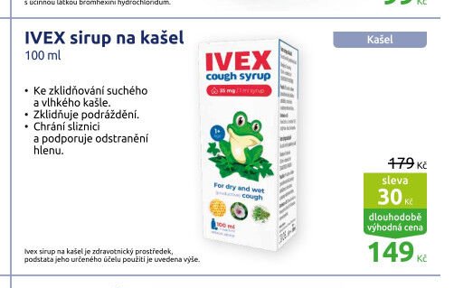 IVEX sirup na kašel 100 ml