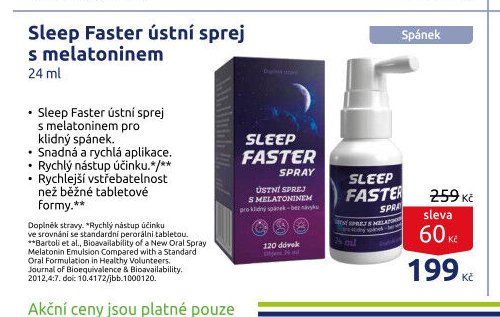 Sleep Faster ústní sprej s melatoninem