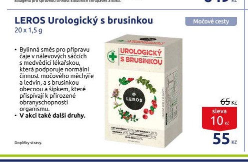 LEROS Urologický s brusinkou 20 x 1,5 g