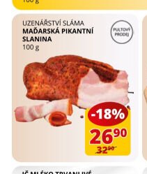 Uzenářství Sláma Maďarský pikantní slanina