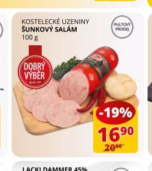 Kostelecké uzeniny šunkový salám