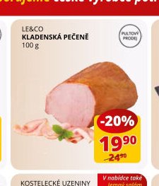 LE&CO KLADENSKÁ PEČENĚ 100 g