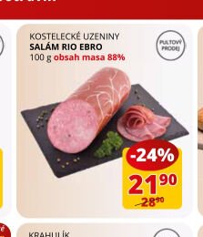 KOSTELECKÉ UZENINY SALÁM RIO EBRO 100 g