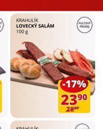 KRAHULÍK LOVECKÝ SALÁM 100 g