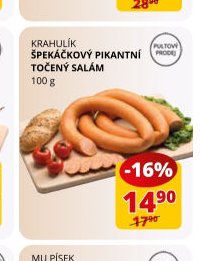 KRAHULÍK ŠPEKÁČKOVÝ PIKANTNÍ TOČENÝ SALÁM 100 g