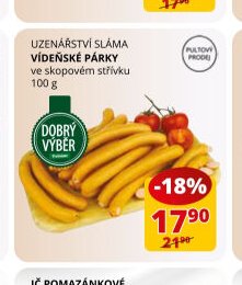 UZENÁŘSTVÍ SLÁMA VÍDEŇSKÉ PÁRKY 100 g