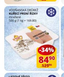 VODŇANSKÁ DRŮBEŽ KUŘECÍ PRSNÍ ŘÍZKY