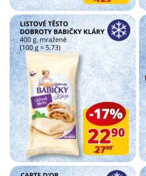 LISTOVÉ TĚSTO DOBROTY BABIČKY KLÁRY