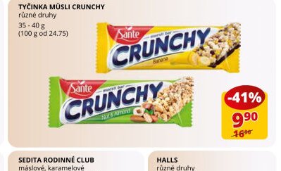 Tyčinka müsli Crunchy