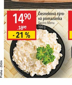 Česneková sýrová pomazánka