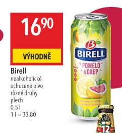 Birell nealkoholické ochucené pivo různé druhy plech