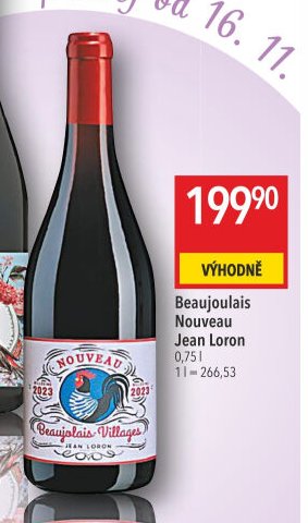 Beaujolais Nouveau Jean Loron