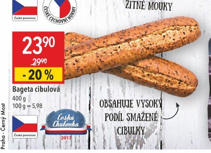 Bageta cibulová