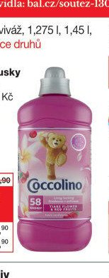 Coccolino aviváž, 1,275 l, 1,45 l, 1,7 l a 1,8 l