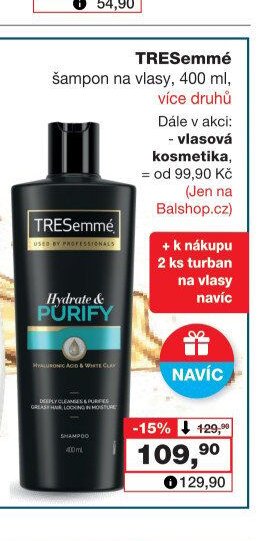 TRESemmé šampon na vlasy, 400 ml
