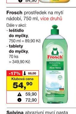Frosch prostředek na mytí nádobí