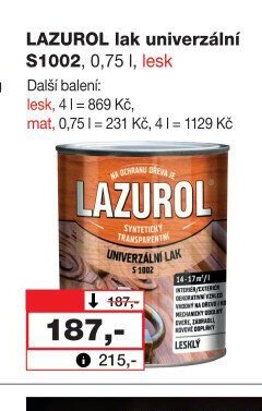 LAZUROL lak univerzální S1002