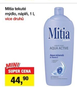 Tekuté mýdlo Mitia - náhradní náplň