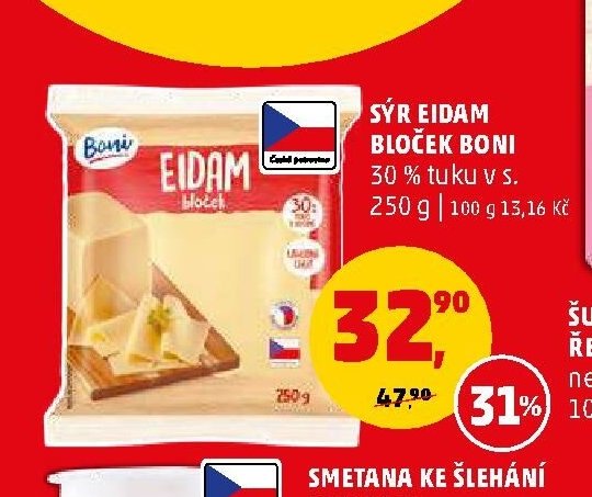 Sýr Eidam bloček Boni